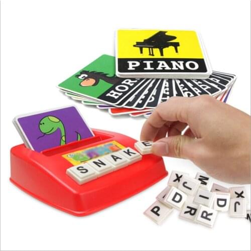 Hot Selling Early Learning Toys English Alphabet Letters Spelling Cards Montessori Educational Literacy Toys for Children GYH
