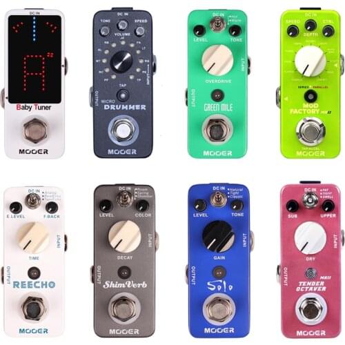 Mooer Effect Pedal Mini Guitar Pedal for Electric Guitar baby tuner drummer green mile pedal