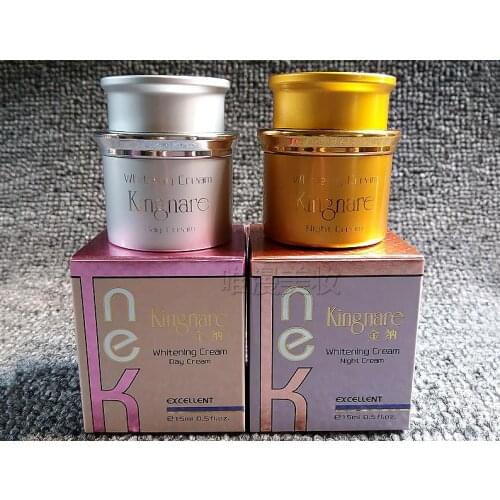 100% Kingnare Whitening Cream Set `Remove freckle`Anti dark skin`Whitening(day cream+night cream)