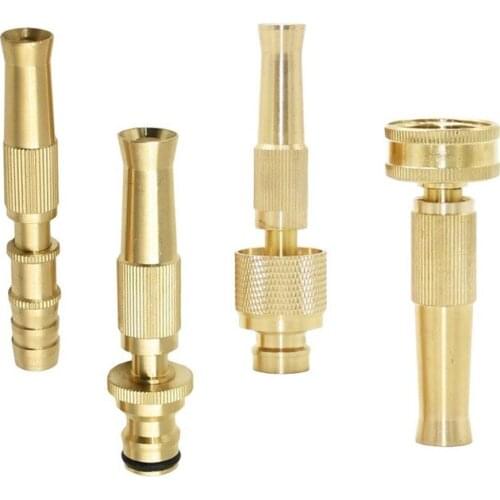 Garden Irrigation Spray Gun Adjustable Brass Sprinkler 1/2 Garden Hose Sprinkler System Car Wash lawn Watering Water Gun 1 Pc