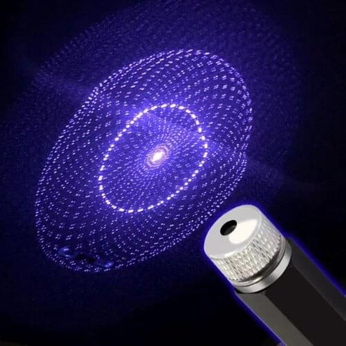 Car Roof Star Light LED Starry Laser Atmosphere Projector Auto USB LED Atmosphere Lamp Car Decor Galaxy Interior Ambient Lights