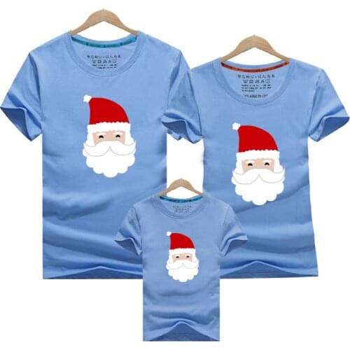 Family Look Mother Father Son Clothing Christmas Family Matching Clothes Mother Daughter T-Shirt Outfits Cotton Casual T-shirts