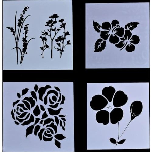 13*13cm Scapbook Stencil Cake Decorating Tool scrapbooking DIY Decorating Stencil Fondant Pattern Printing Spray Template