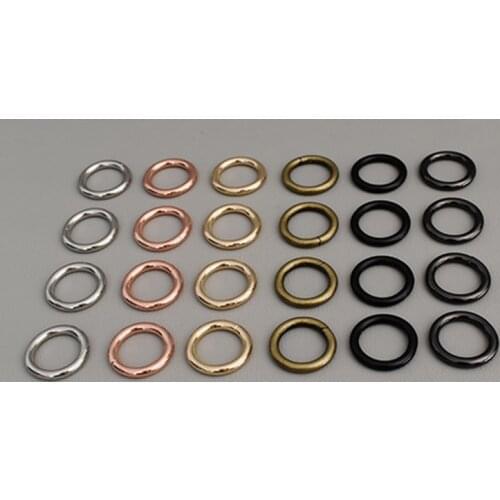 100 pcs 20mm O ring adjustable ring clip buckles Hooks for handbag backpack Dog Collar Metal Buckles Key Chain Rings Saddle