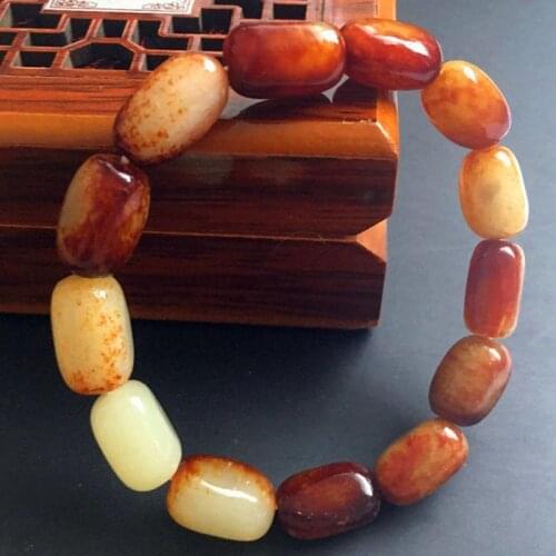 Natural Jade Bracelet Couple Bracelets Jade Bead Round Bangle for Men Women Charm Bracelet Fine Jewelry Fashion Accessories