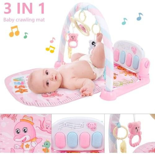 Baby Music Rack Play Mat Puzzle Carpet With Piano Keyboard Kids Infant Playmat Gym Crawling Activity Rug Toys for 0-12 Months