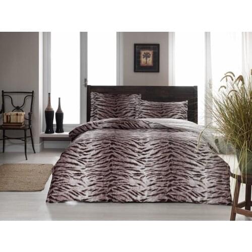Crown Double Satin Duvet cover set Field Dirty Pink