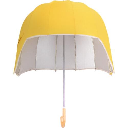 Creative Children Long Handle Umbrella Sun UV Kids Cartoon Helmet Umbrella Windproof Cute Hat Umbrellas Parapluie Gift SY306