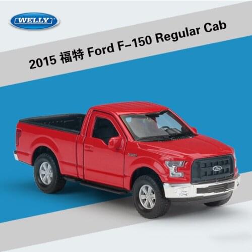 Diecast WELLY 1: 36 Ford 2015 F-150 Alloy Car Model Collection Decoration Souvenir Ornaments Display Vehicle Toys Gifts