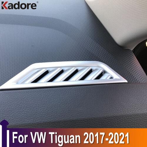 For Volkswagen Tiguan 2017 2018 2019 ABS Matte Air Conditioning Outlet Cover Trim Inner Vent Cover Car Interior Accessories