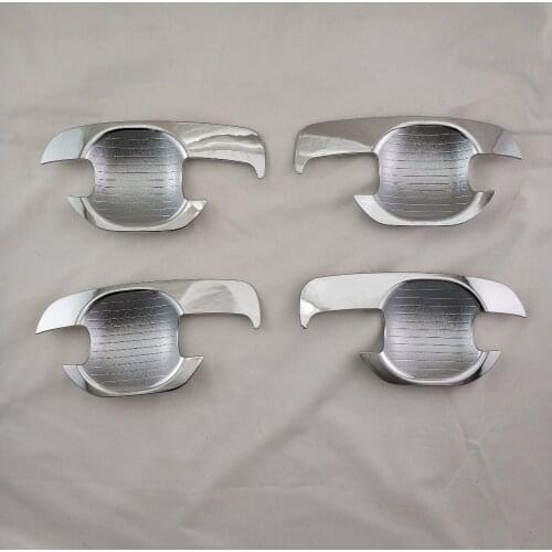 4PCS Car handle door bowl cover Chrome plated molding For Toyota Hilux AN10 AN20 AN30 Vigo 2012-2015