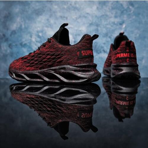 Damyuan New 2021 Mens Casual Sneakers Fashion Hollow Blade Design Male Running Shoes Thick Bottom Soft Men Tennis Sports Shoes