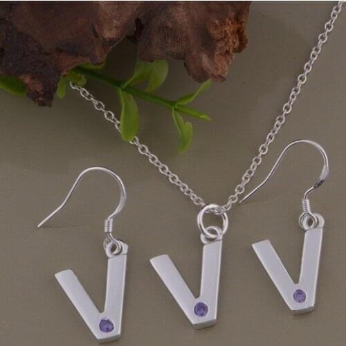 Wholesale High quality silver plated Fashion jewelry Necklace earrings WT-600