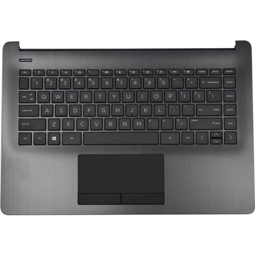 Original New For HP Pavilion 14-CK 14-CM Black Gray Laptop Palmrest Upper Case With US Keyboard L23491-001