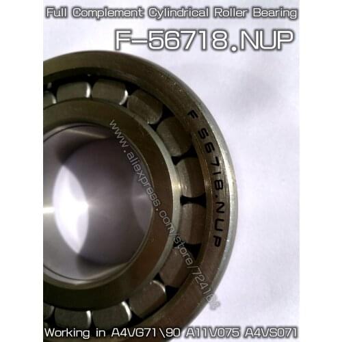 Full Complement Cylindrical Roller Bearing F-56718 .NUP 40*80*23mm For Main Shaft Of Hydraulic pump Printing press machine ABEC5