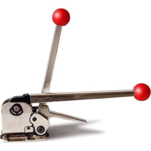 Portable Manual Buckle Small Iron Belt Tensioner Pipe Tile Box Packaging Strip Cable Tie Tensioner Steel Strapping Machine