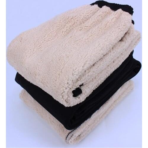 Casual cotton pants Winter New high-quality womens trousers plus velvet thick elastic waist loose cotton pants women pants