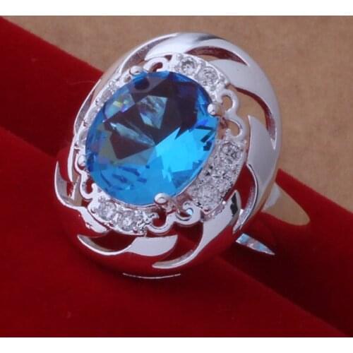 JZ-AR415 Silver Color 925 Jewelry Popular Wholesale Fashion Jewelry, Honorable/blue Stone /bhqajyxa Atsajkza
