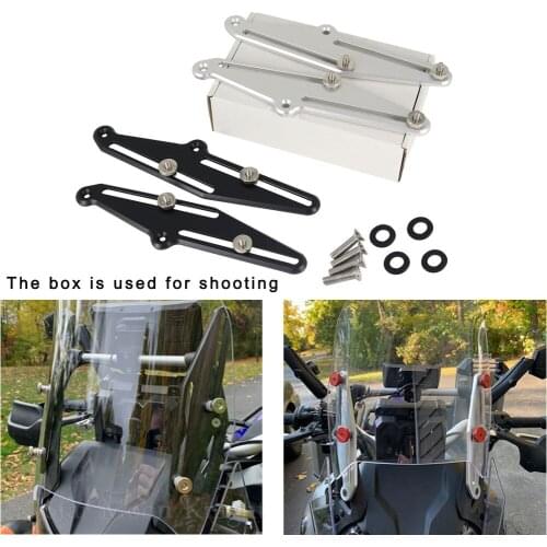 Tenere 700 XT700Z XTZ 700 T7 Windscreen Adjusters Motorcycle CNC Windshield Bracket fits For Yamaha Tenere700 XT700Z XTZ700 T7