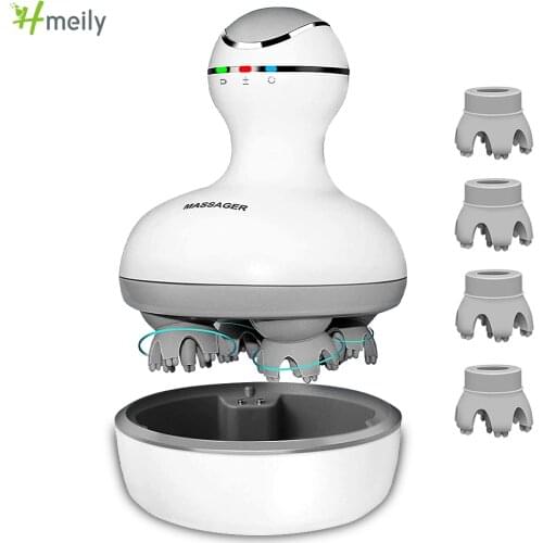 Waterproof Electric Scalp Massager Wireless Head Massage For Hair Growth Deep Tissue Capillary Kneading Vibrating Stress Relief