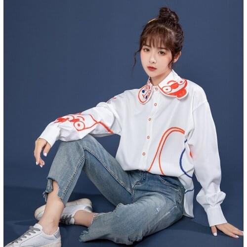 Женские рубашки с принтом Xinliangyi China At AliExpress