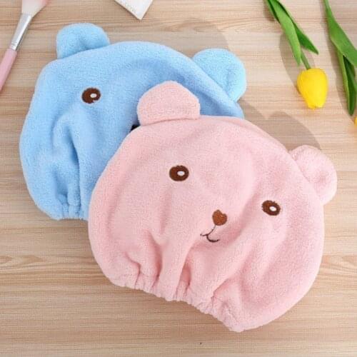 Girls Hair shower cap Breathability Microfiber Hair Turban Quickly Towel drying towel hats for women sauna Bathroom Accessories