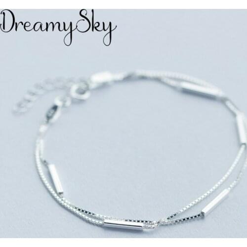 Trendy Silver Color Multi-layer Geometric Bracelets For Women Bohemia Fashion Girls Charm Bracelets Wedding Jewelry