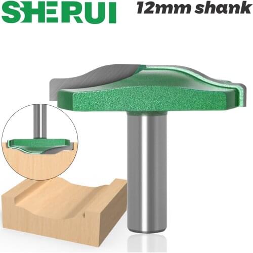 1PC 12mm Shank Raised Panel Router Bit with Backcutter Cove Raised Panel Ogee Door Ogee Raised Panel Router Bit