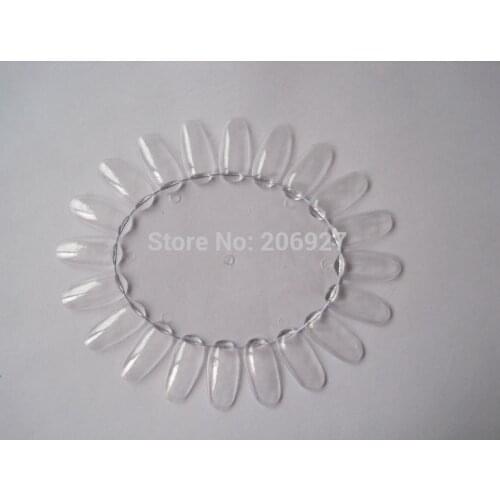 1pc NA-03 nail art Oval Shape Transparent Polish Tip Display Wheel nail art design display nail display