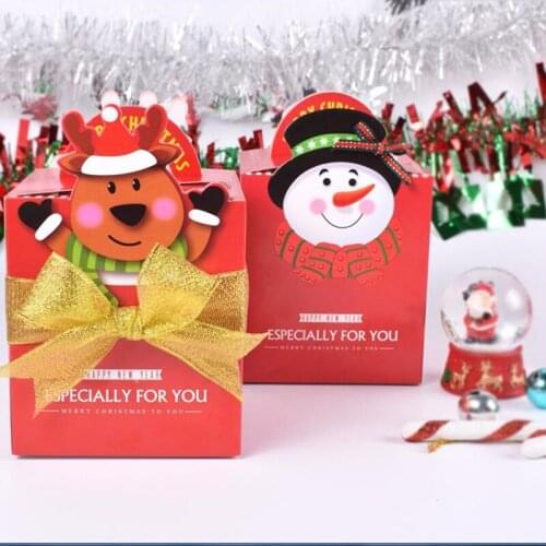 Christmas Eve square small peace fruit packaging party gift box spot large Christmas apple packaging box 40pcs