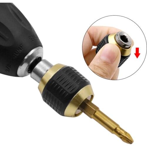 60mm Drill Hexagonal Shank Quick Coupling 1/4 Inner Hex Self-locking Connecting Rod Drill Bit Holder Drill Chuck Adapter