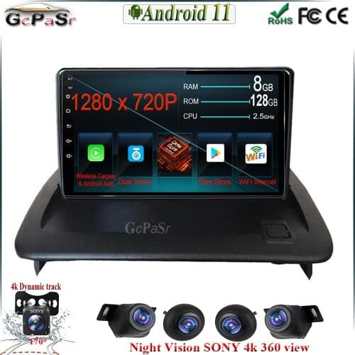 DSP 1280*720 IPS Screen 6+128G 9'' Android 11 For VOLVO C30 S40 C70 2006-2012 GPS Navi Radio navi stereo IPS Touch screen