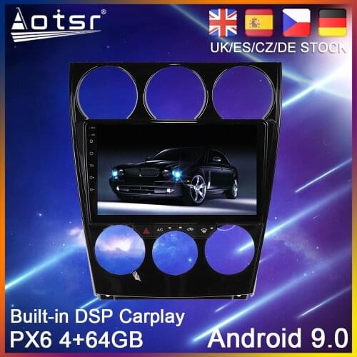 Android 10 PX6 64G Car radio Player GPS Navigation For Mazda 6 2004 2005 2006 2015 Auto Stereo Multimedia Video Player HeadUnit