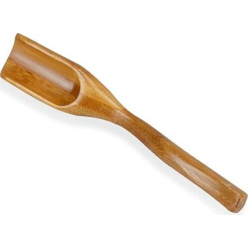 Bamboo Tea Coffee Spoon 18*3CM Kitchen Gadgets Tea Tool Bending Handle Matcha Powder Scoop Tea-lovers Gift