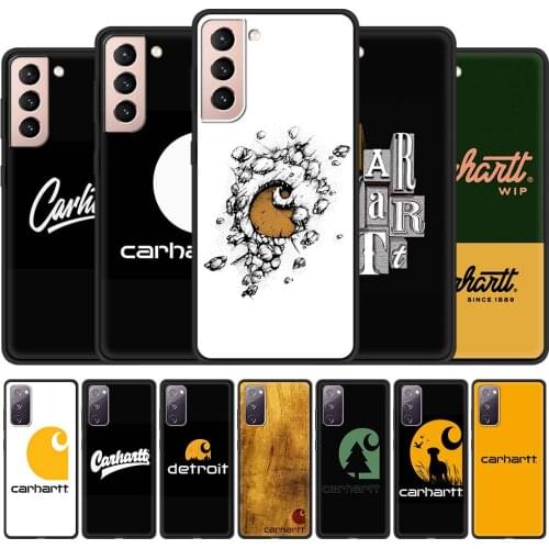 Famous brand carhartts Cell Phone Case for Samsung Galaxy S21 S20 FE Note 20 Ultra S10 Lite S9 Plus S8 S10e Black Cover Coque