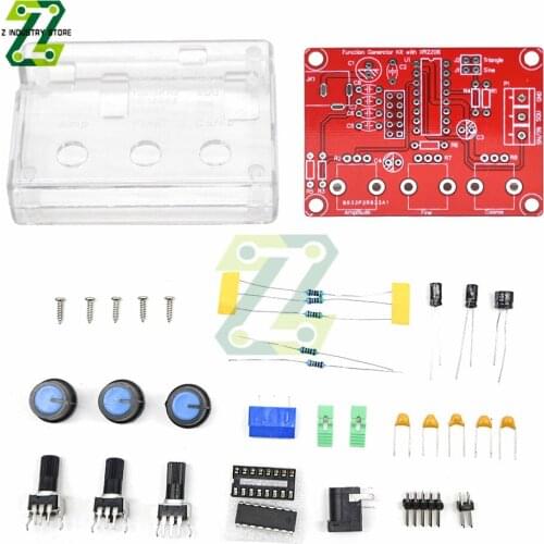 XR2206 Function Signal Generator DIY Kit Sine/Triangle/Square Output Signal Generator Adjustable Frequency Amplitude 1Hz -1MHz