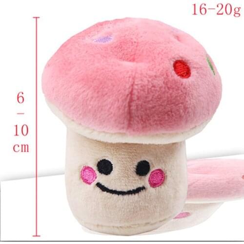 Cheap Pet Supplies Squeaky Dog Toy Creative Lovely Mushroom Shape Bite-Resistant Plush Chew Toys Dog Favourite Dog Accessories