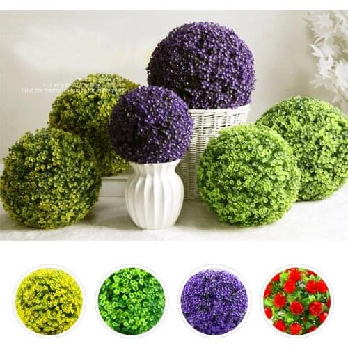 Artificial Plant Ball Plastic Party Home Event Decoration Mall Supplies Moss Ball Flowers Tree Green Grass Ball Wedding Decor