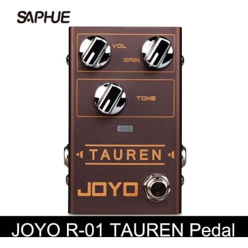 JOYO R-01 Tauren Overdrive From Clean Boost to Distortion Pedal Effect For Electric Guitar Low & High Gain Pedal True Bypass