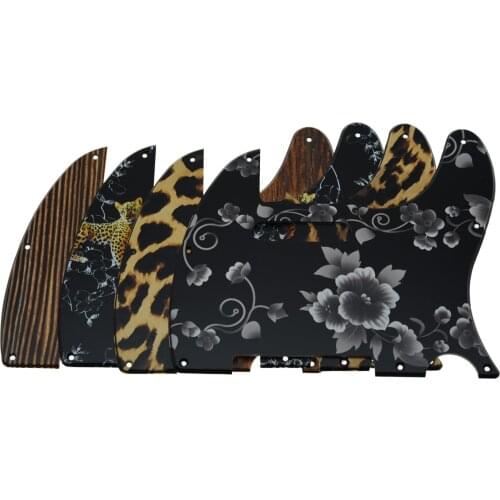 KAISH 8 Hole 3D Printed Plastic Tele Scratch Plate with screws Guitar Pickguard Various Colors for Fender Telecaster