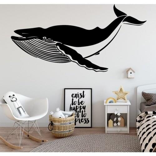 Creative Shark Wall Stickers Vinyl Wall Decor For Kids Room Living Room Decoration Wall Decals Sticker Murals wallstickers