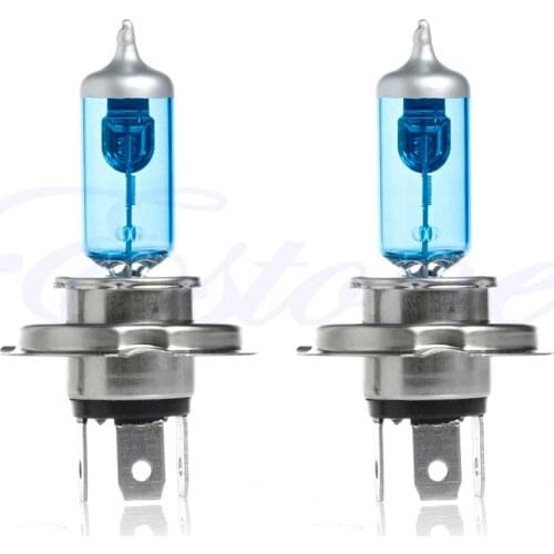2pcs H4 55W Light Bright White Car Headlight Bulbs Bulb Lamp 12V 5000K