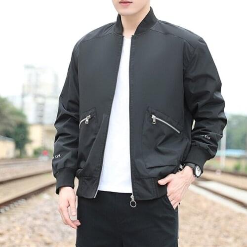 MANTLCONX New Baseball Jacket Men Bomber Jacket Coat Army Pilot Jacket Men Autumn Fashion Casual Zipper Male Cargo Coat for Man