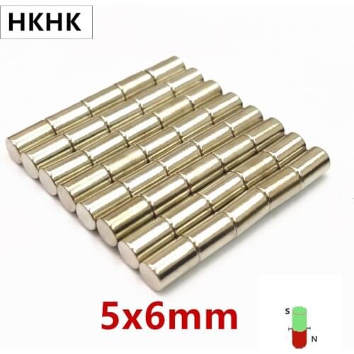 200-1000p 5mm x 6mm Small Round Neodymium Disc Magnets 5x6 Dia N42 Strong Rare Super Powerful Earth Magnet 5x6 mm magnetic stand
