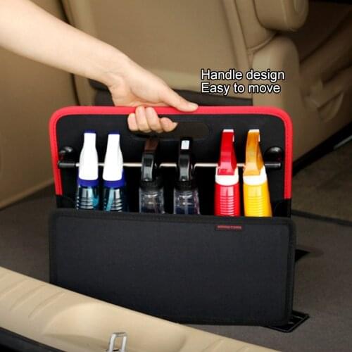 Car Trunk Organizer Storage Box Compartment Folding Pockets Portable Tidy Accessories Heavy Duty
