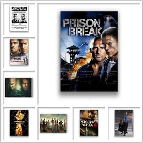 Prison Break Posters Wall Art Prints White Coated Picture Modern Home Room Decoration