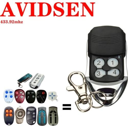 Compatible Garage Command AVIDSEN 104251 104257 104350 Gate Automation Remote Control 433.92MHz Rolling Code