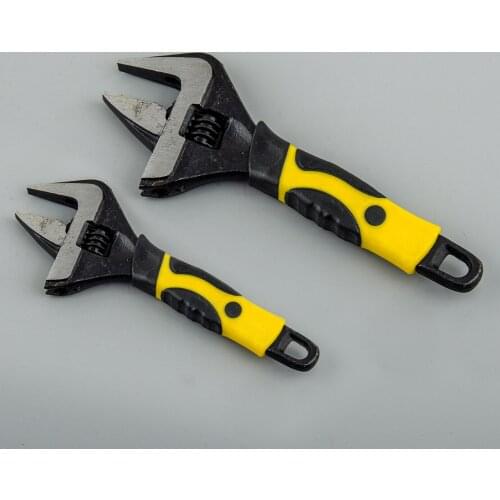 Adjustable Wrench Spanner For Plumbing Automotive Hard Nut Wide Opening Great Jaw Capacity Supports