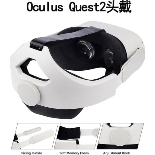 Halo Strap For Oculus Quest 2 Strap VR Elite Strap Adjustable Head Strap Oculus Quest 2 Reduce Pressure Improve Comfort