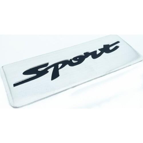 SPORT logo Aluminum Car Sticker Emblem Badge For for Universal Cars Motorcycle Car Styling Decorative Accessories